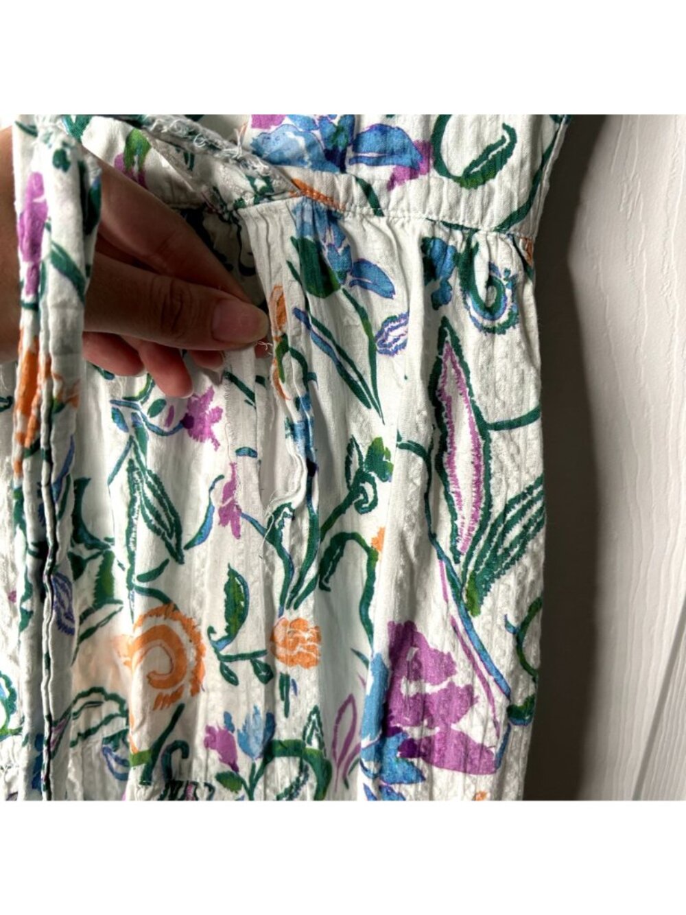 Tanya Taylor Neves White Floral Printed Sleeveless Maxi Dress Women's Size 4 - Picture 6 of 13